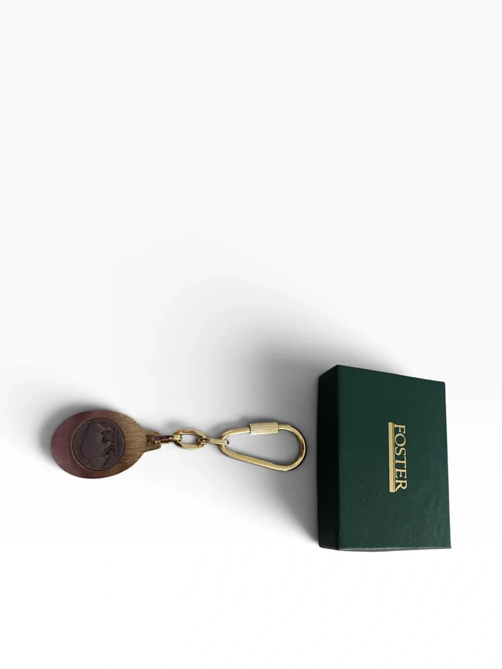 Oster Gold-Tone Buffalo Nickel Key & Card Holder Keychain